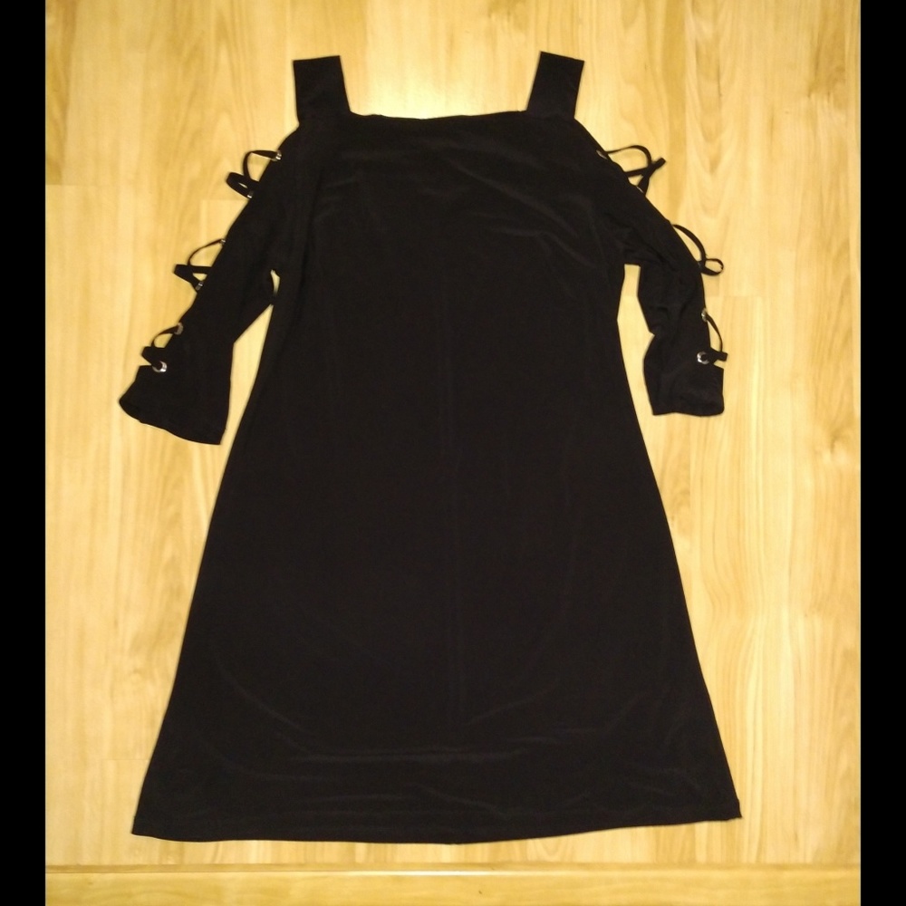 Laced Sleeves Dress
